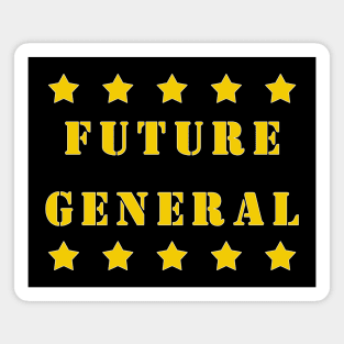 Future General 5 Star Military Kids Gift. Magnet